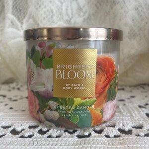 NEW Bath & Body Works 3 Wick Brightest Bloom Candle